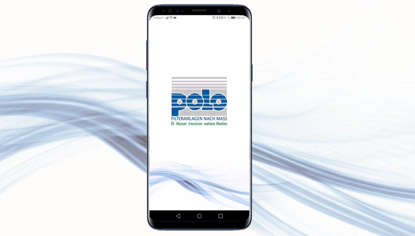 Die POLO-App ist auf einem Smartphone geöffnet